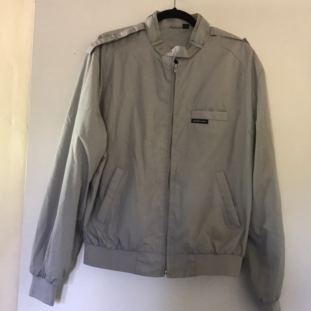 Grey Members Only jacket